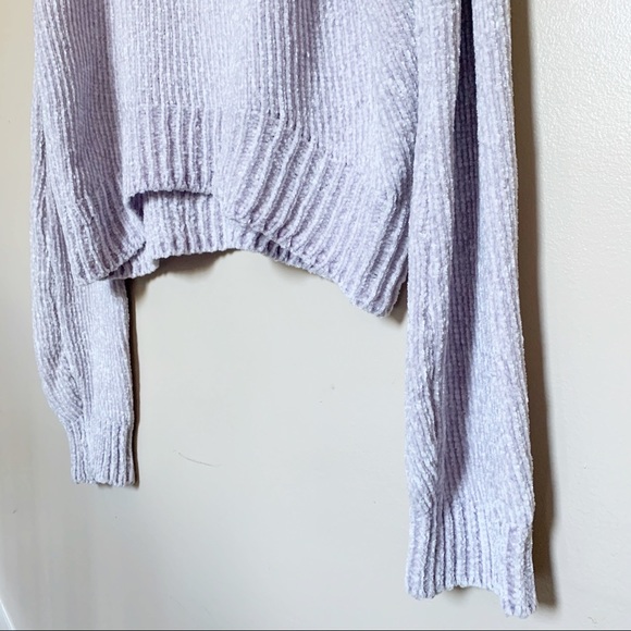 CHARLOTTE RUSSE - lilac knitted sweater Sz M - Picture 2 of 6
